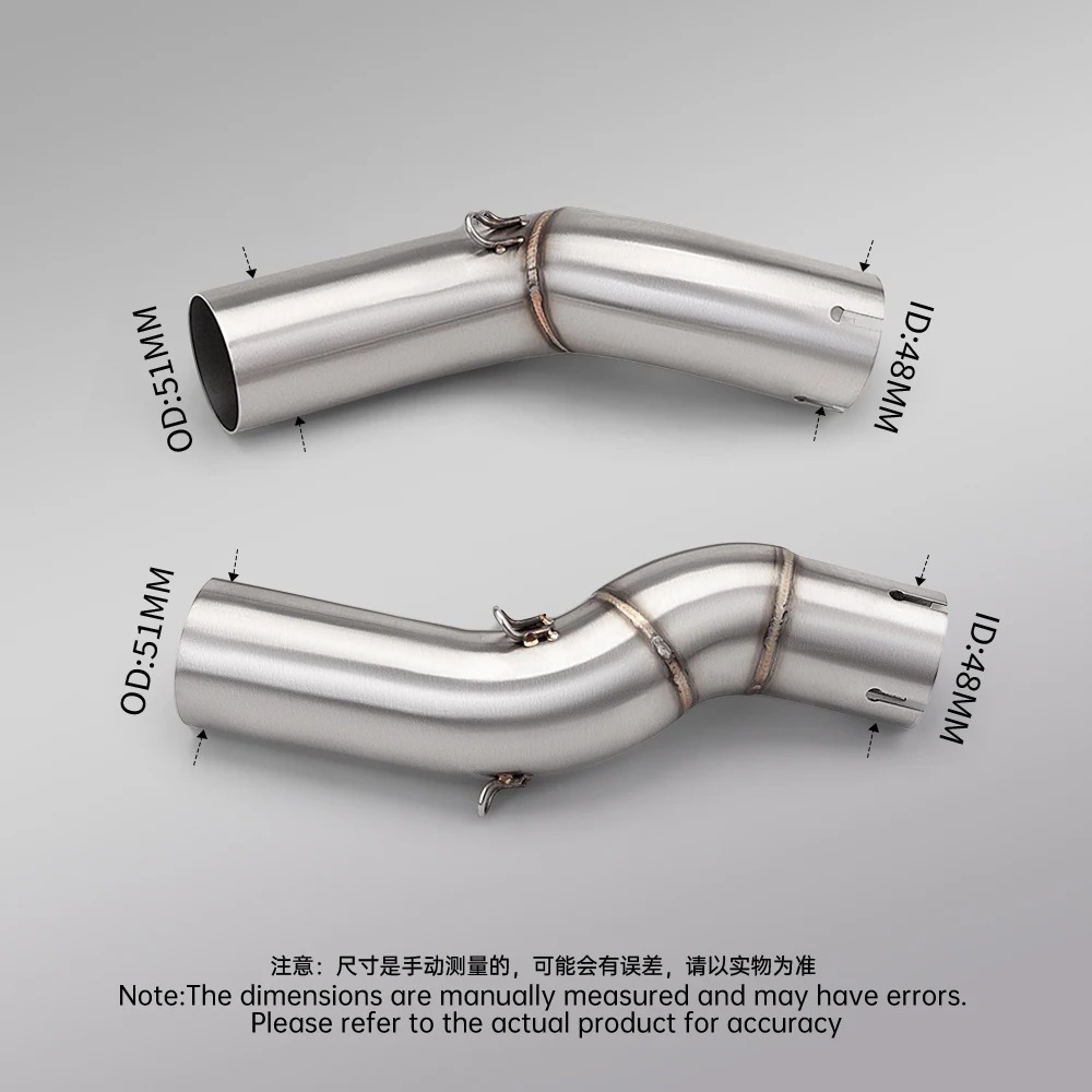 For GSXS1300 GSXS-1300R 2021 - 2024 Motorcycle Exhaust System Escape Moto Modified Link Pipe Connect 51mm Muffler